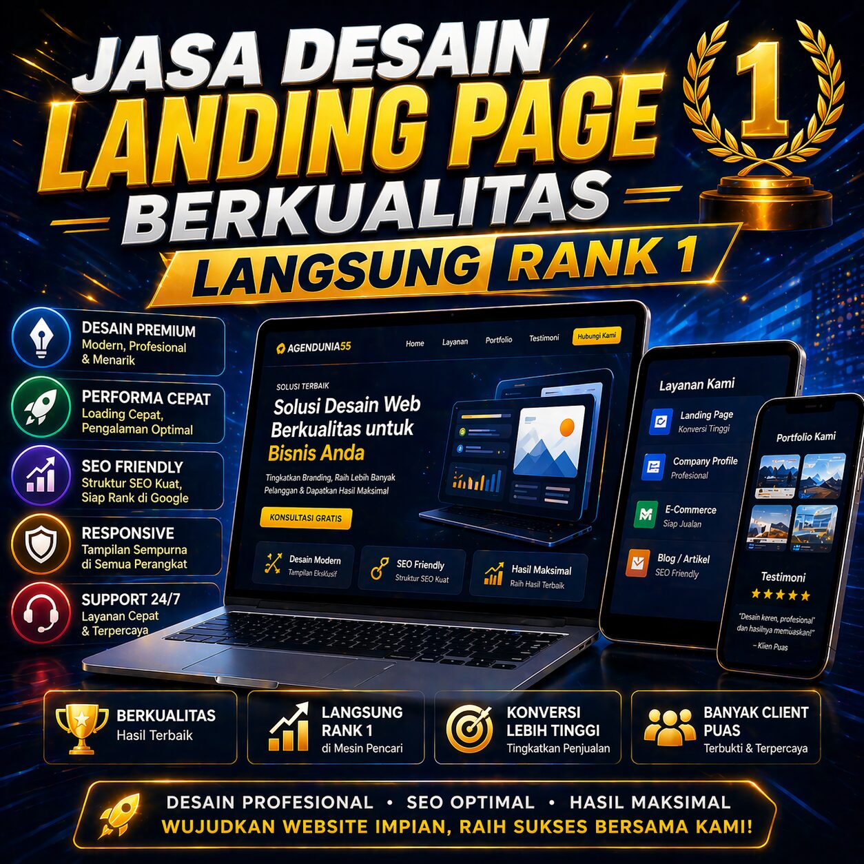 Landing Page yang Menemani, Bukan Sekadar Menjual Layanan Anda